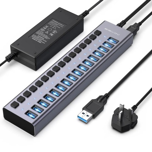 ACASIS HS716 16 Ports USB 3.1 Hub with Power Adapter